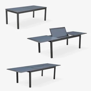 Table jardin extensible aluminium 8 places Philadelphie design moderne