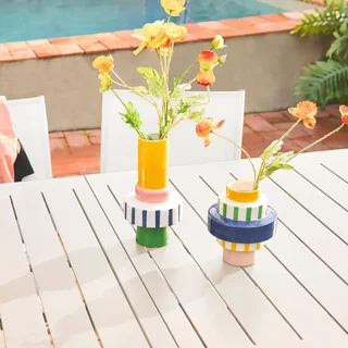 Ausziehbarer Aluminium Gartentisch 8 Personen Seattle anthrazit