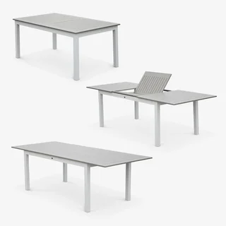 Table de jardin extensible aluminium Chicago 8 places 175-245 cm