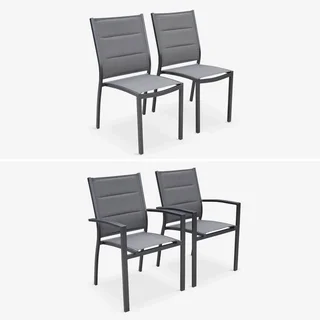 Table de jardin extensible aluminium 8 places Chicago