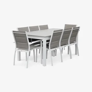 Table de jardin extensible aluminium Chicago 8 places 175-245 cm