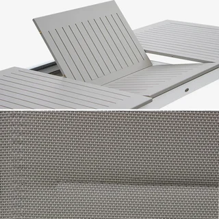 Table de jardin extensible aluminium Chicago 8 places 175-245 cm