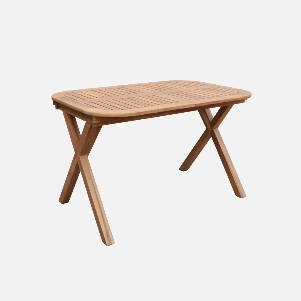 Table de jardin extensible bois acacia 4 à 6 places Tanzo