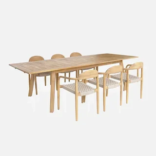 Table de jardin extensible acacia 6 places Palena