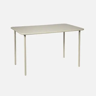 Table de jardin métal Amélia 4 places acier antirouille extérieur