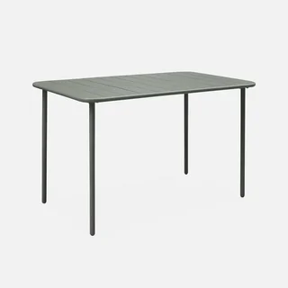 Table de jardin Amélia en métal 4 personnes design intemporel