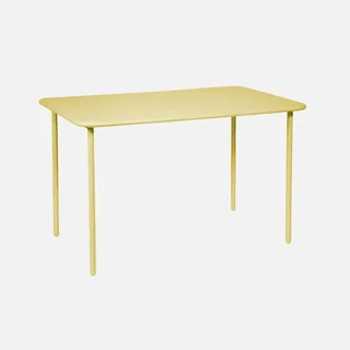 Table de jardin métal Amélia 4 personnes acier antirouille