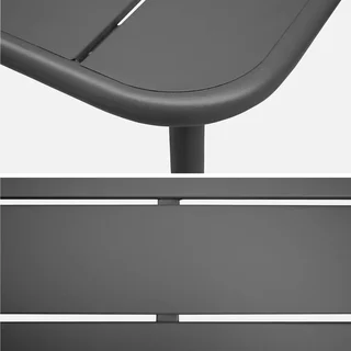 Table de jardin métal 6 places Amélia - Design intemporel extérieur