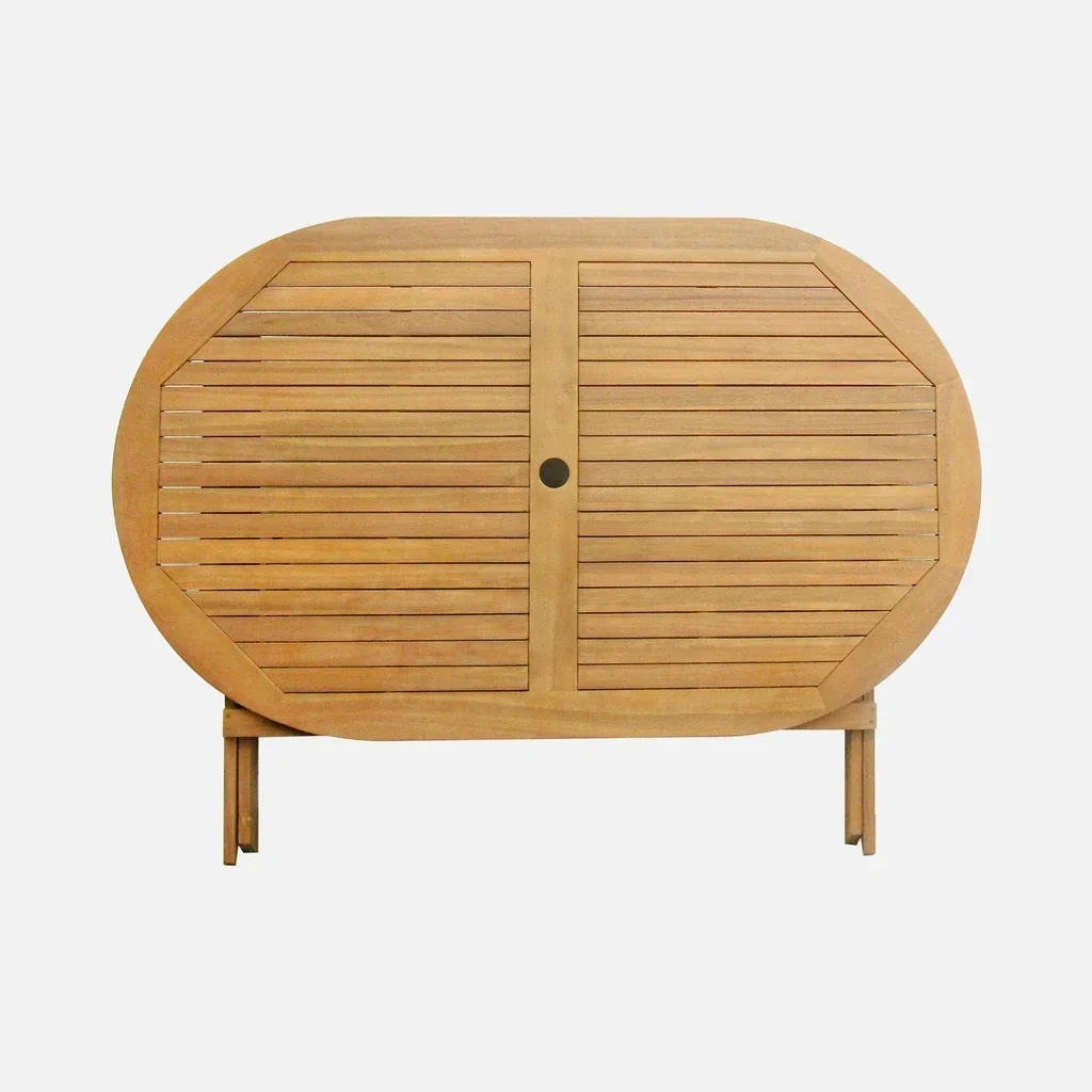 Tavolo da giardino pieghevole legno acacia 6 posti Macapa