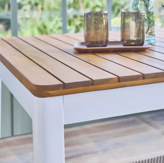 Mesa de jardín madera acacia 6 personas Senora 120 cm