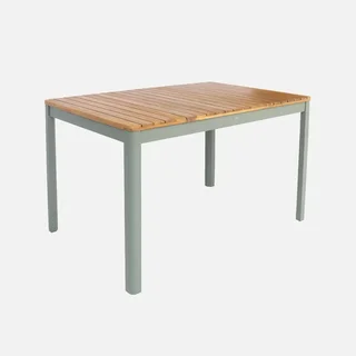 Mesa jardín acacia rectangular 6 comensales Senora 120 cm terraza exterior madera