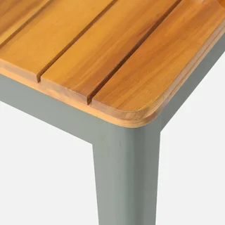 Mesa jardín acacia rectangular 6 comensales Senora 120 cm terraza exterior madera