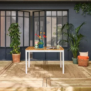 Mesa de jardín madera acacia 6 personas Senora 120 cm