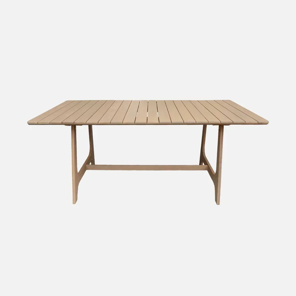 Table de jardin rectangulaire bois acacia 8 personnes Aroha