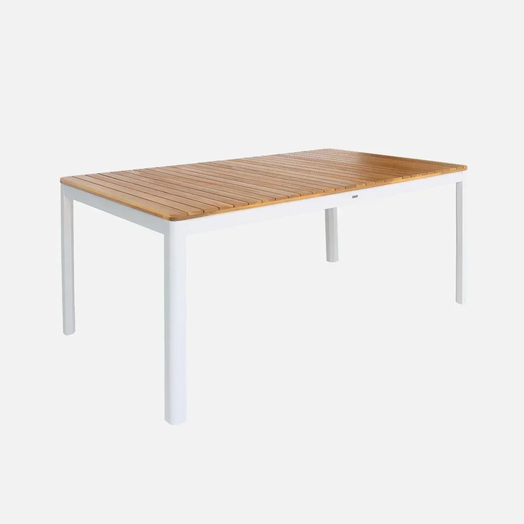Table jardin rectangulaire bois acacia 8 personnes 160 cm Senora