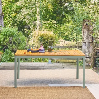 Table jardin acacia 160 cm 8 personnes Senora bois massif