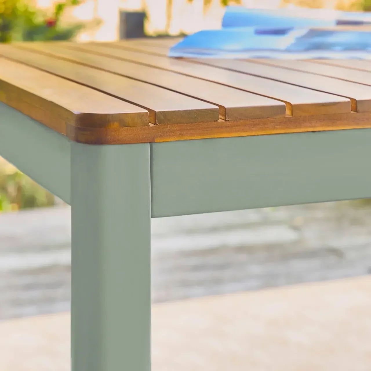 Table jardin acacia 160 cm 8 personnes Senora bois massif