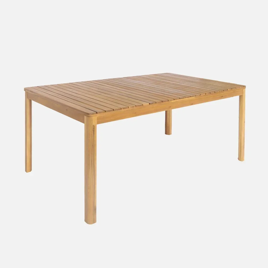 Table jardin acacia rectangulaire 8 personnes 160 cm Senora