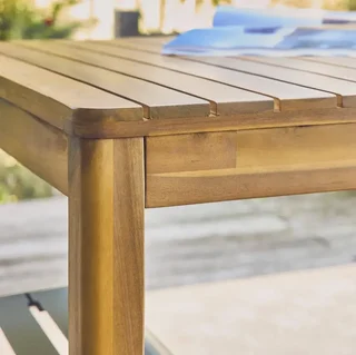 Table jardin acacia rectangulaire 8 personnes 160 cm Senora