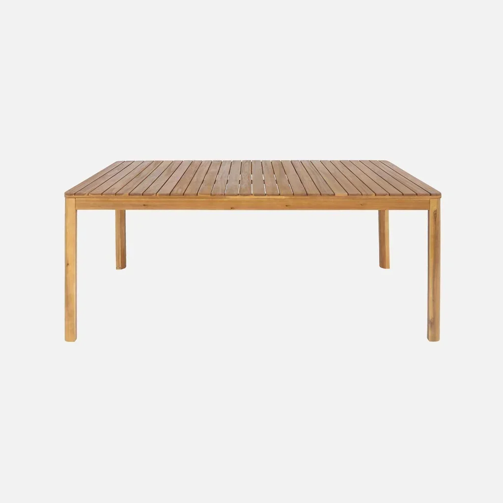 Table jardin acacia rectangulaire 8 personnes 160 cm Senora