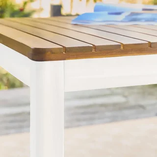 Table jardin rectangulaire bois acacia 8 personnes 160 cm Senora