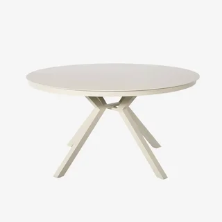 Table de jardin ronde 6 personnes aluminium verre trempé Orbis Anthracite
