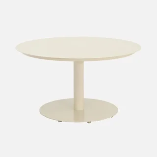 Table de jardin ronde aluminium 6 personnes Oreva anthracite Ø 140 cm
