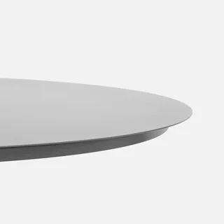Table de jardin ronde aluminium 6 personnes Oreva anthracite Ø 140 cm