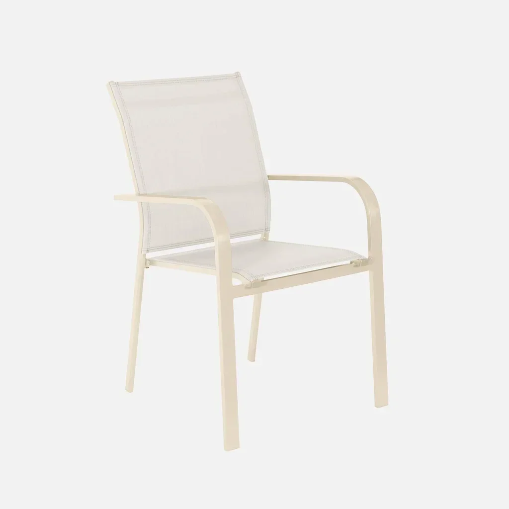 Table de jardin ronde aluminium 6 places Oreva terrasse conviviale