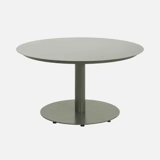 Table de jardin ronde aluminium 6 places Oreva terrasse extérieur