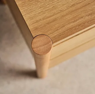 Comodino Harmony 2 Cassetti Legno Noce Design Contemporaneo