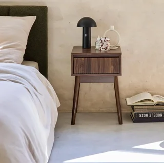 Table de nuit bois 1 tiroir style scandinave Linear
