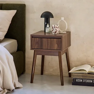 Table de nuit bois 1 tiroir style scandinave Linear