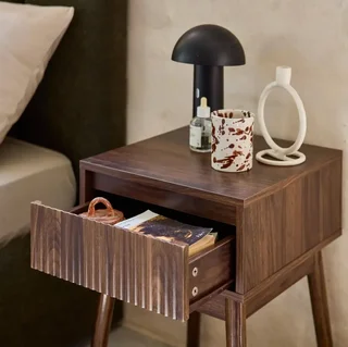 Table de nuit bois 1 tiroir style scandinave Linear