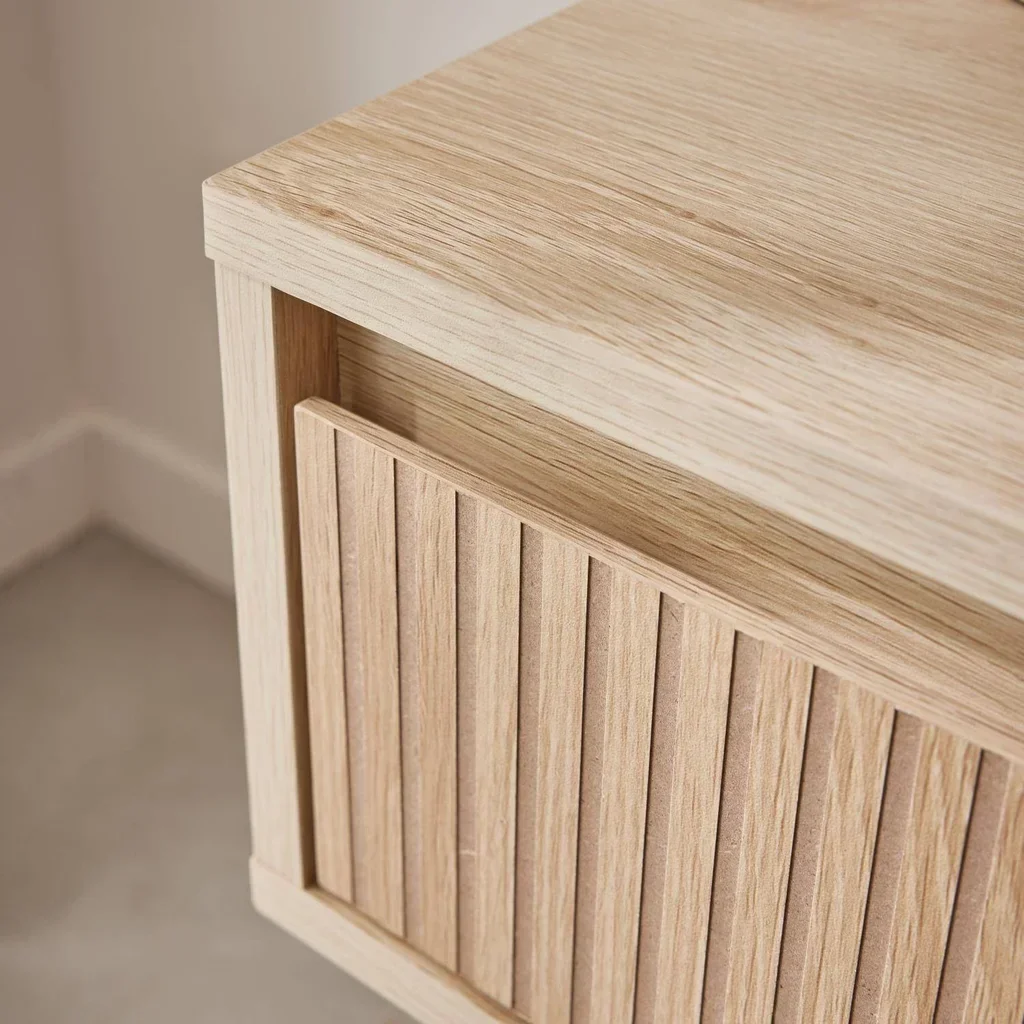 Table de nuit scandinave bois 1 tiroir lot 2 design nordique