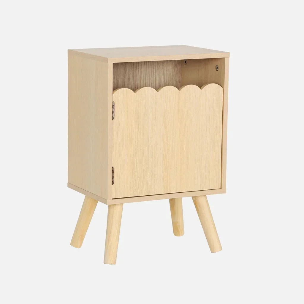 Kids nightstand Azur wood pattern 1 door