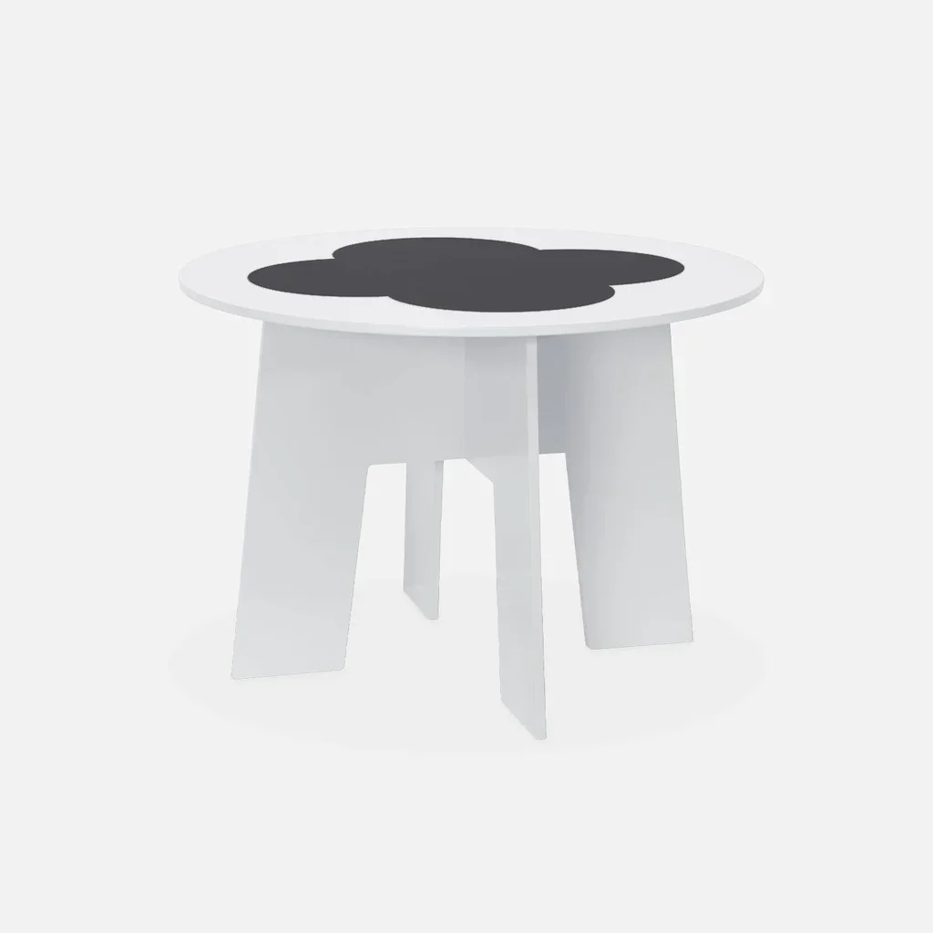Table enfant ardoise 4 chaises rangement intégré Nephos