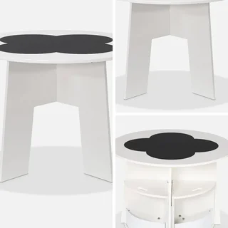 Table enfant ardoise 4 chaises rangement intégré Nephos