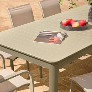 Ausziehbarer Aluminium Gartentisch 10 Personen Seattle