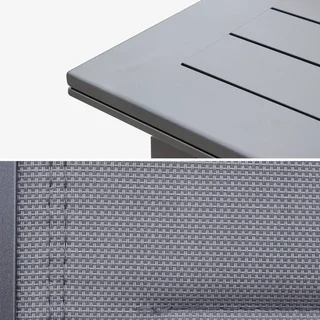 Mesa jardín extensible aluminio 10 comensales Odenton moderna exterior