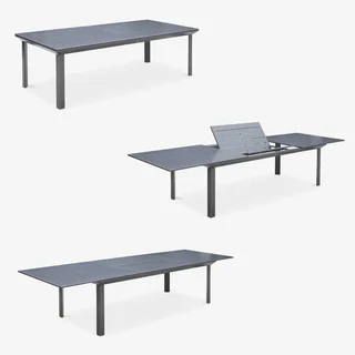 Mesa jardín extensible aluminio 10 comensales Odenton moderna exterior