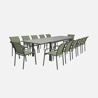 Tavolo giardino allungabile alluminio 10 posti Elora Amara