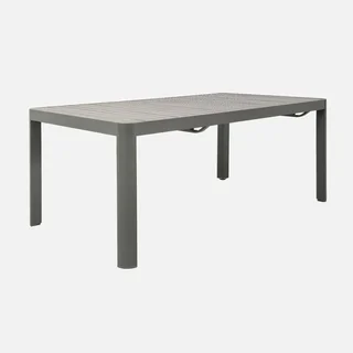 Table de jardin extensible aluminium Lunea 6-10 personnes anthracite
