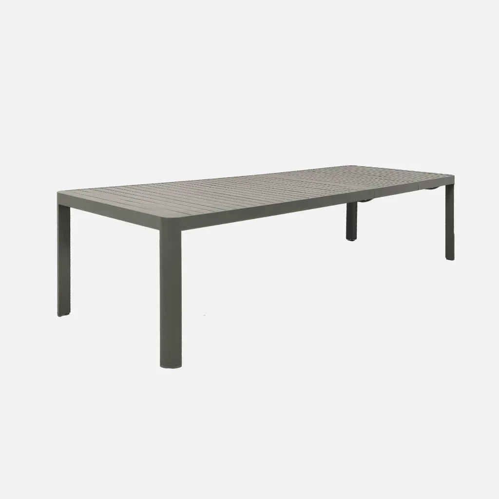 Table de jardin extensible aluminium Lunea 6-10 personnes anthracite