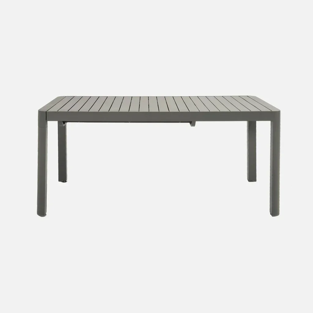Table de jardin extensible aluminium Lunea 6-10 personnes anthracite