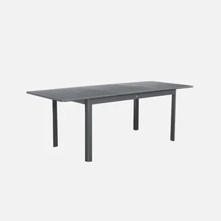 Table extensible aluminium jardin 8 personnes Seattle 173-236 cm