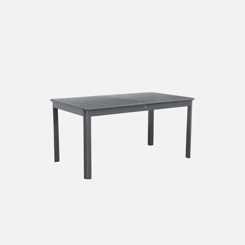 Table extensible aluminium jardin 8 personnes Seattle 173-236 cm