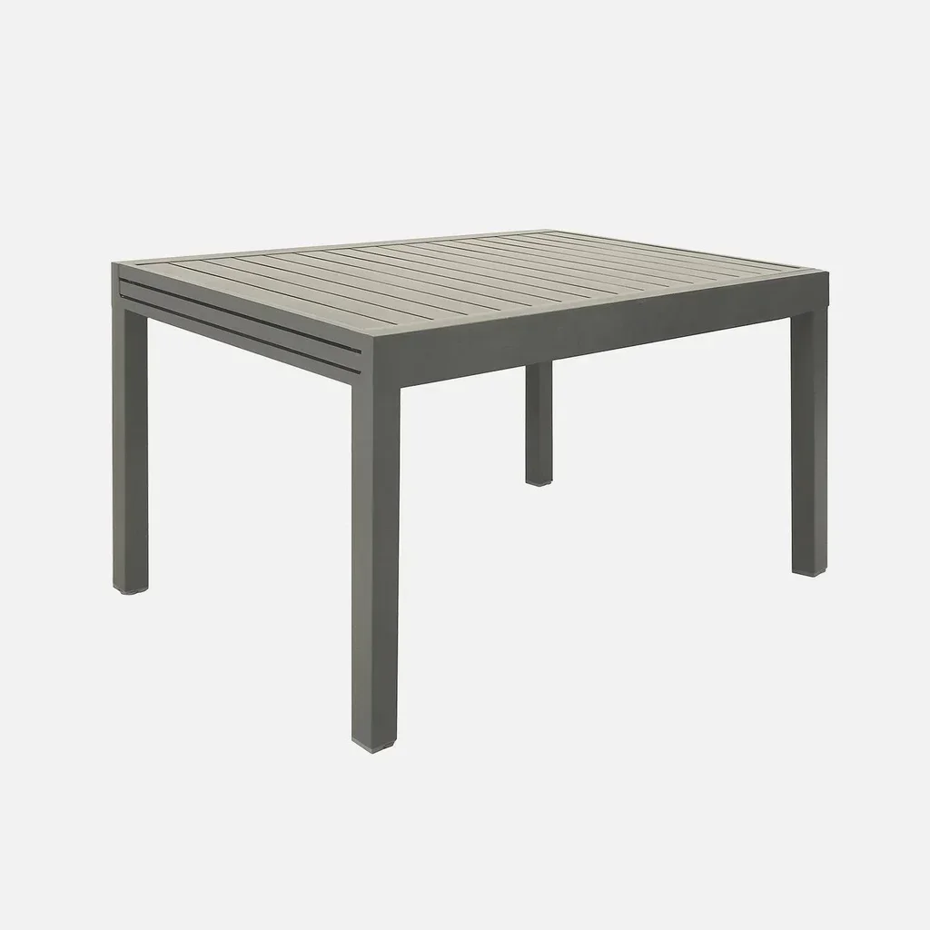 Table extensible jardin aluminium 8 personnes Elora terrasse extérieur