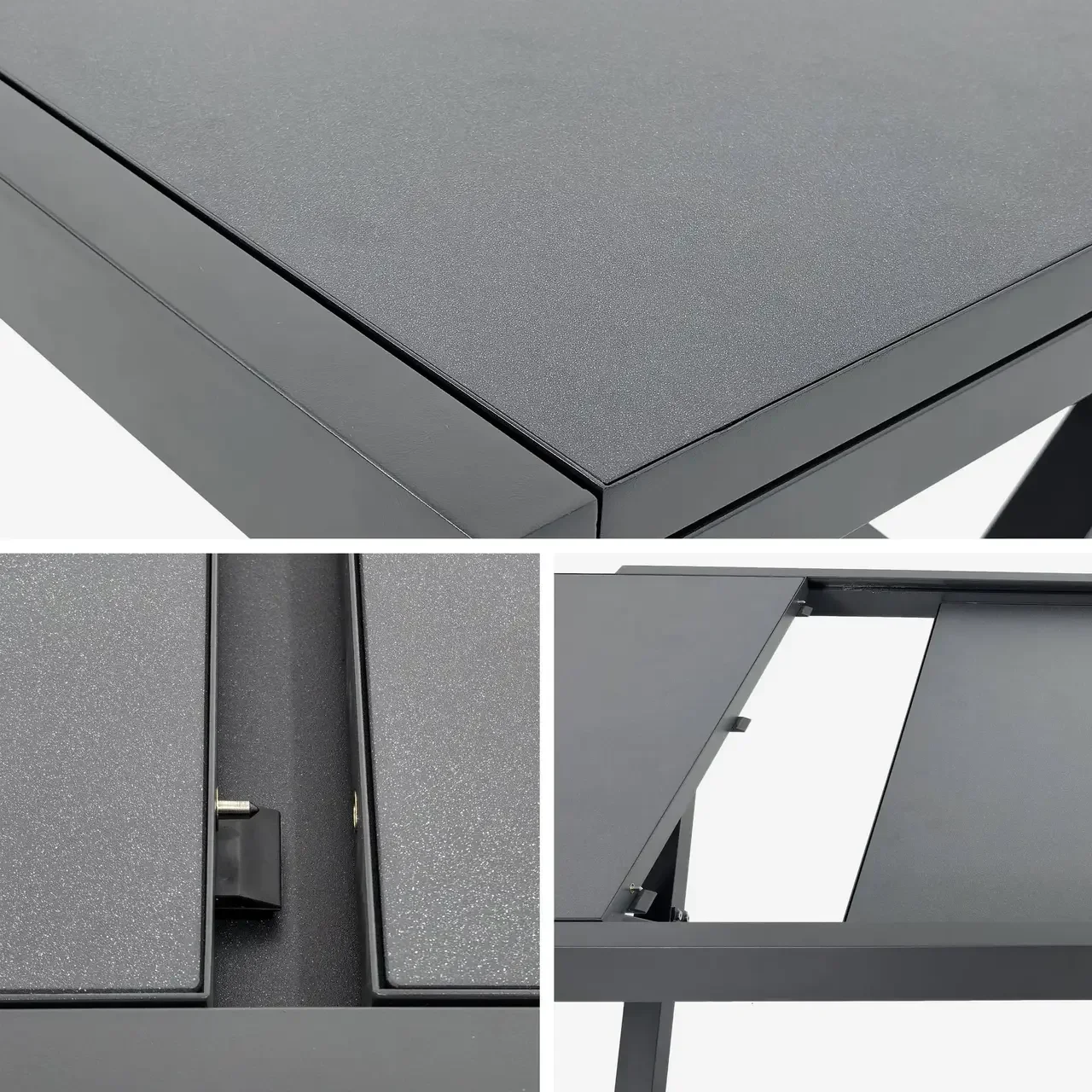 Table extensible jardin aluminium 8 personnes Ventura moderne