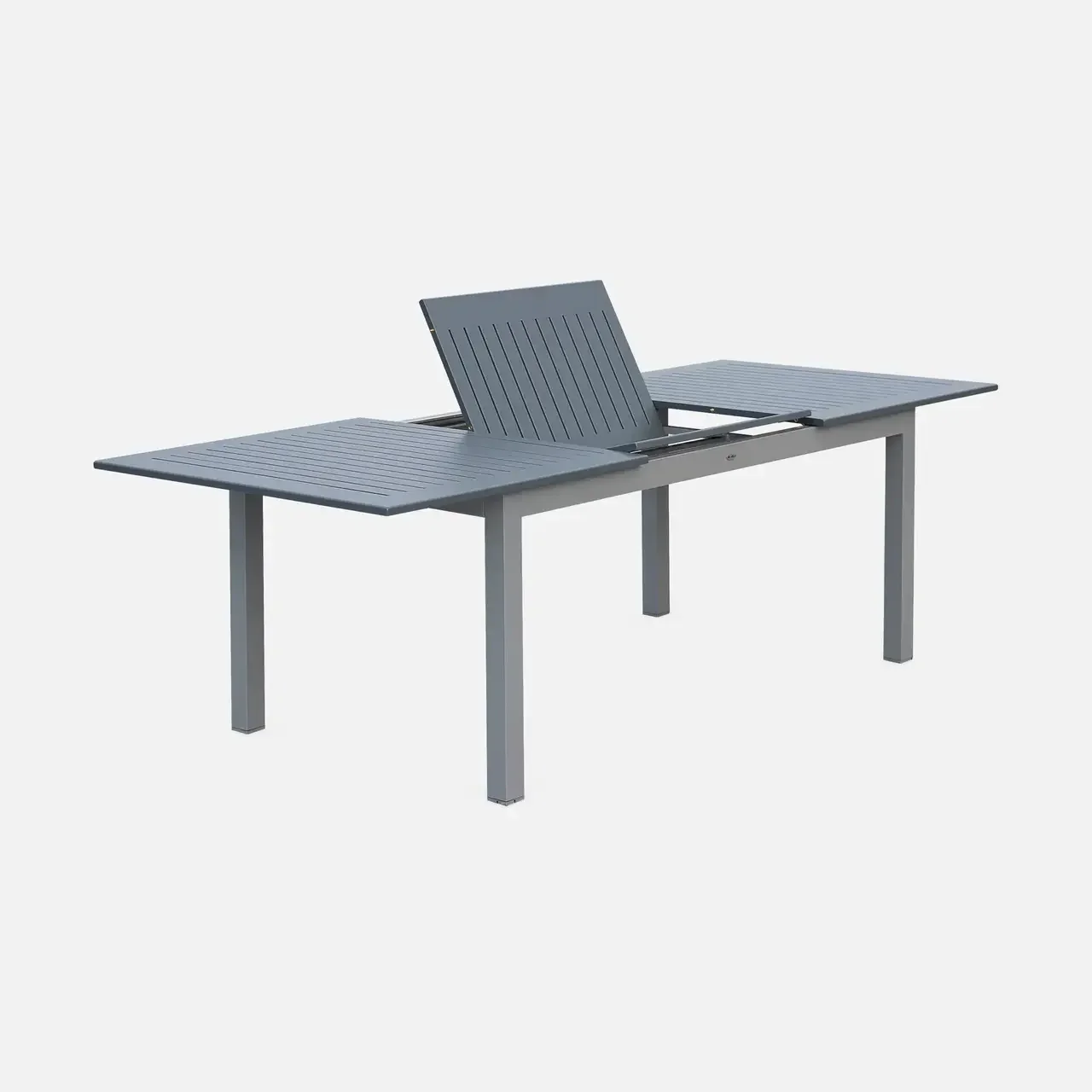 Mesa jardín extensible aluminio 8 personas Chicago gris claro